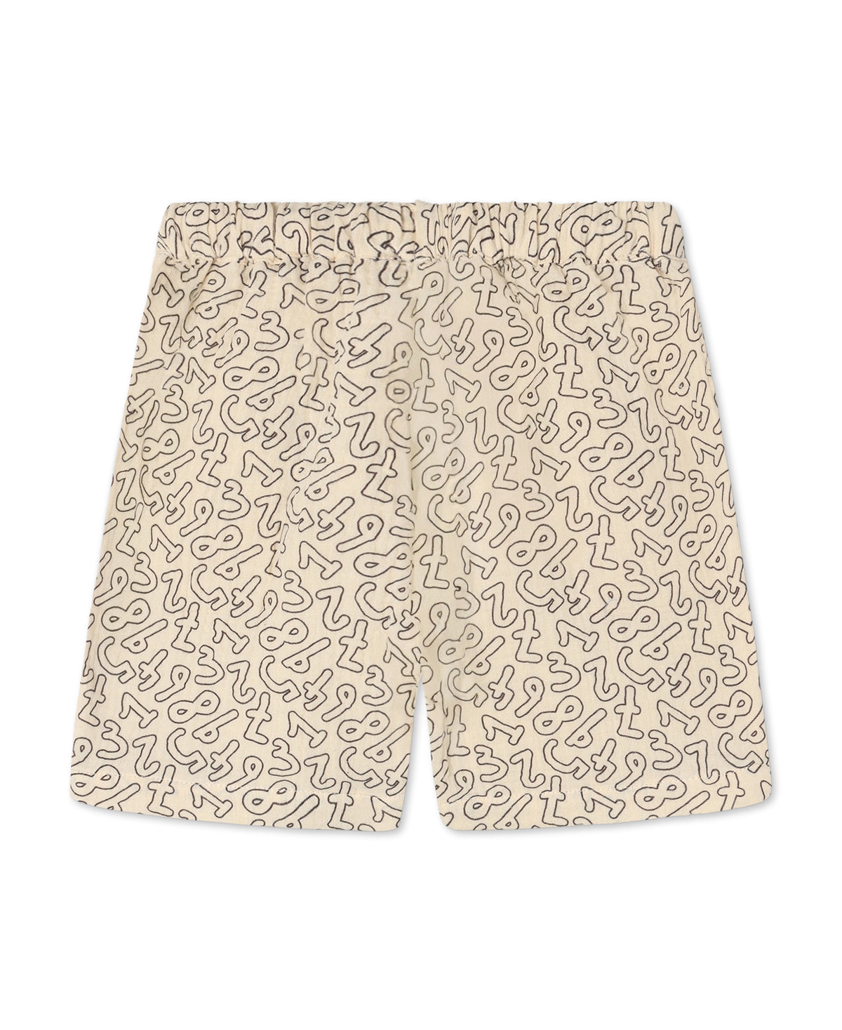 Elmo Shorts in Coffee Bean / Sandshell, back view