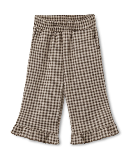Ella Pant in Sandshell / Coffee Bean, back view